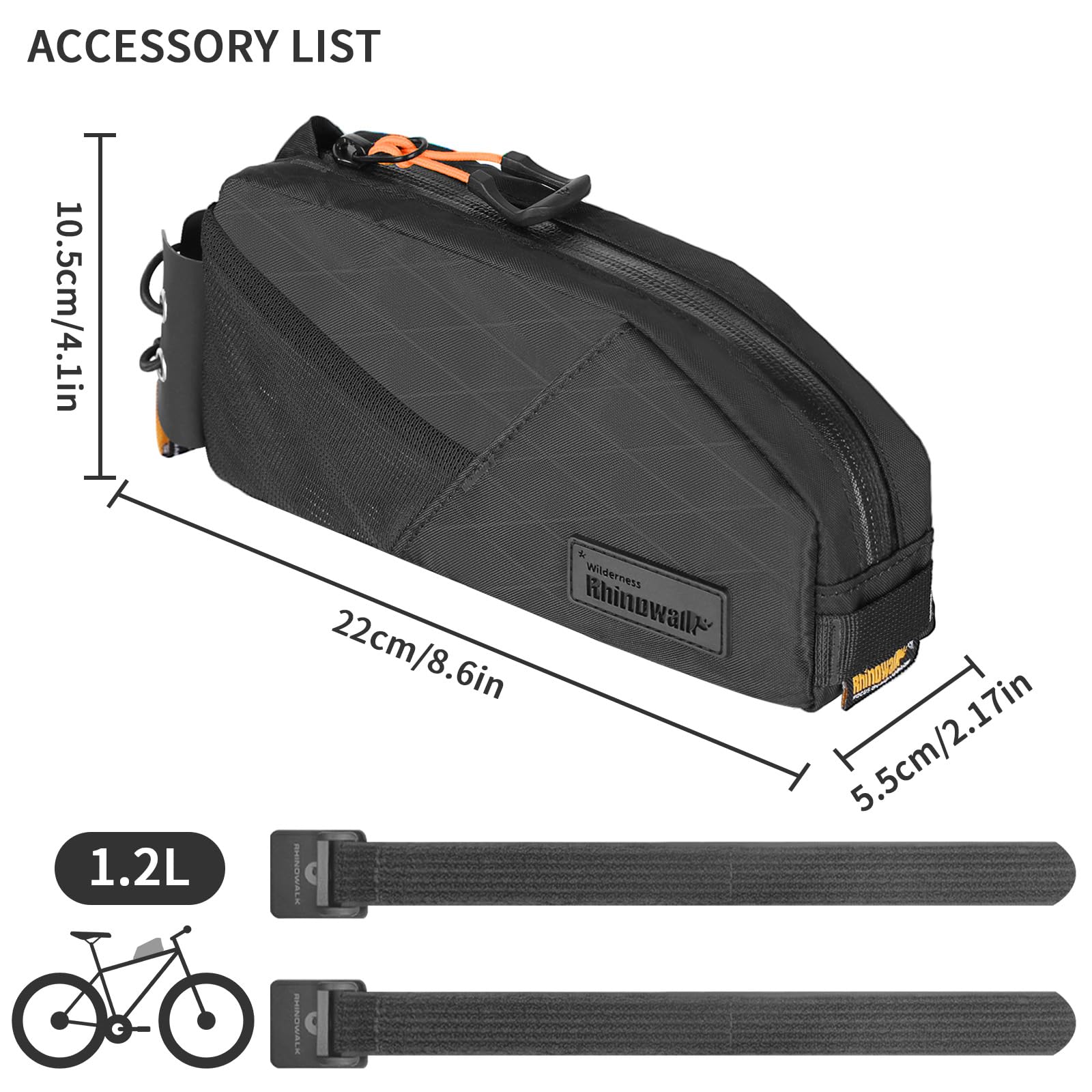 Borsa Telaio Triangolare Per MTB E Bici Da Corsa - Foto 3