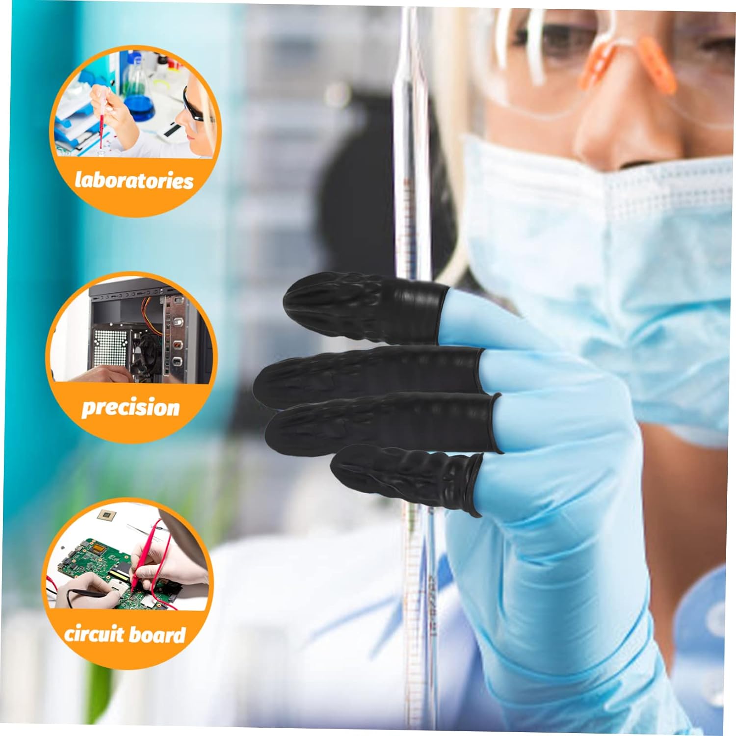 Gatuida 600pcs -Static Conductive for Electronics Assembly and Comfortable Protectors