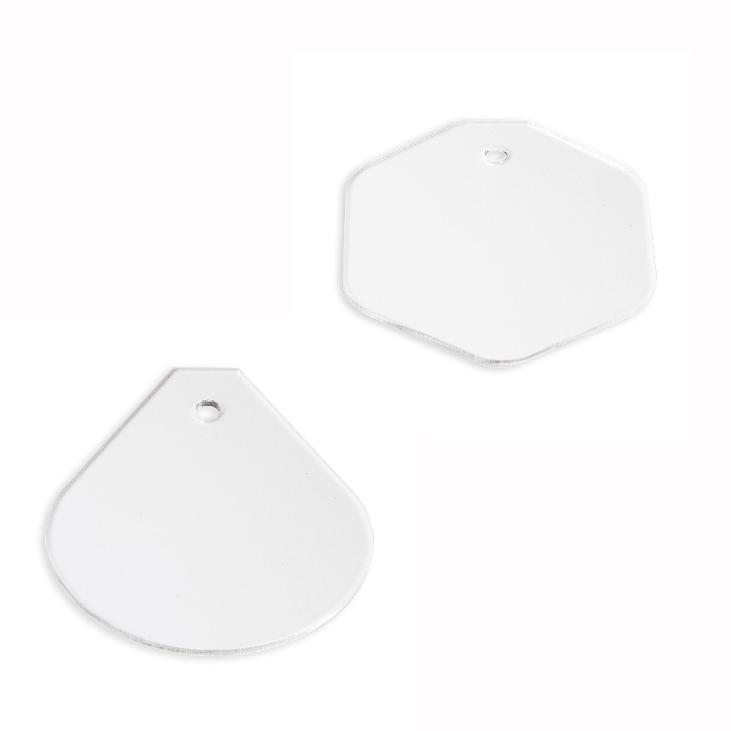 Formes en acrylique transparent David Tutera lot de 12 suspensions pour décoration