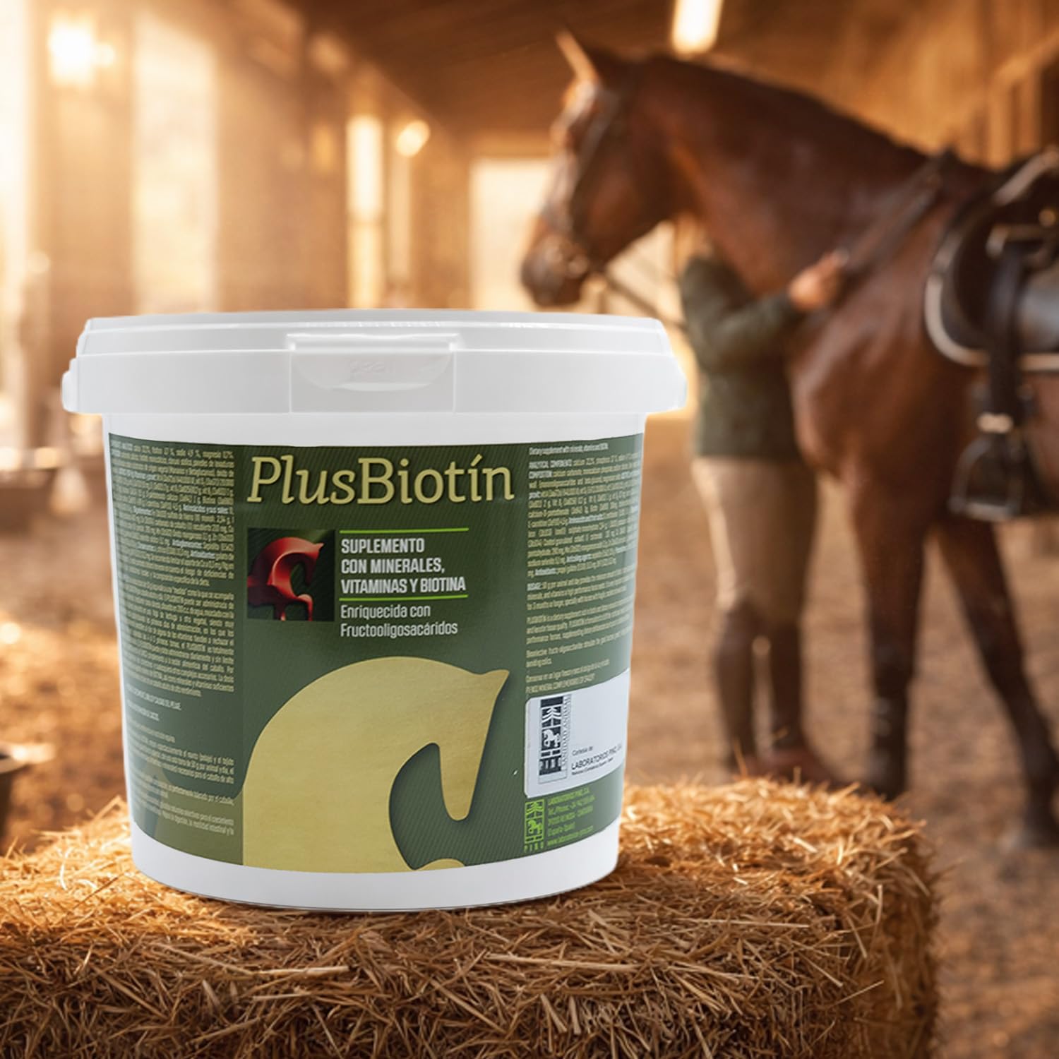 Laboratorios Pino Plusbiotin Suplemento Mineral-Vitamínico con Biotina para Caballos – Mejora del Pelaje y Cascos – Aporte Completo de Vitaminas y Minerales – Uso Diario – Envase 1 kg