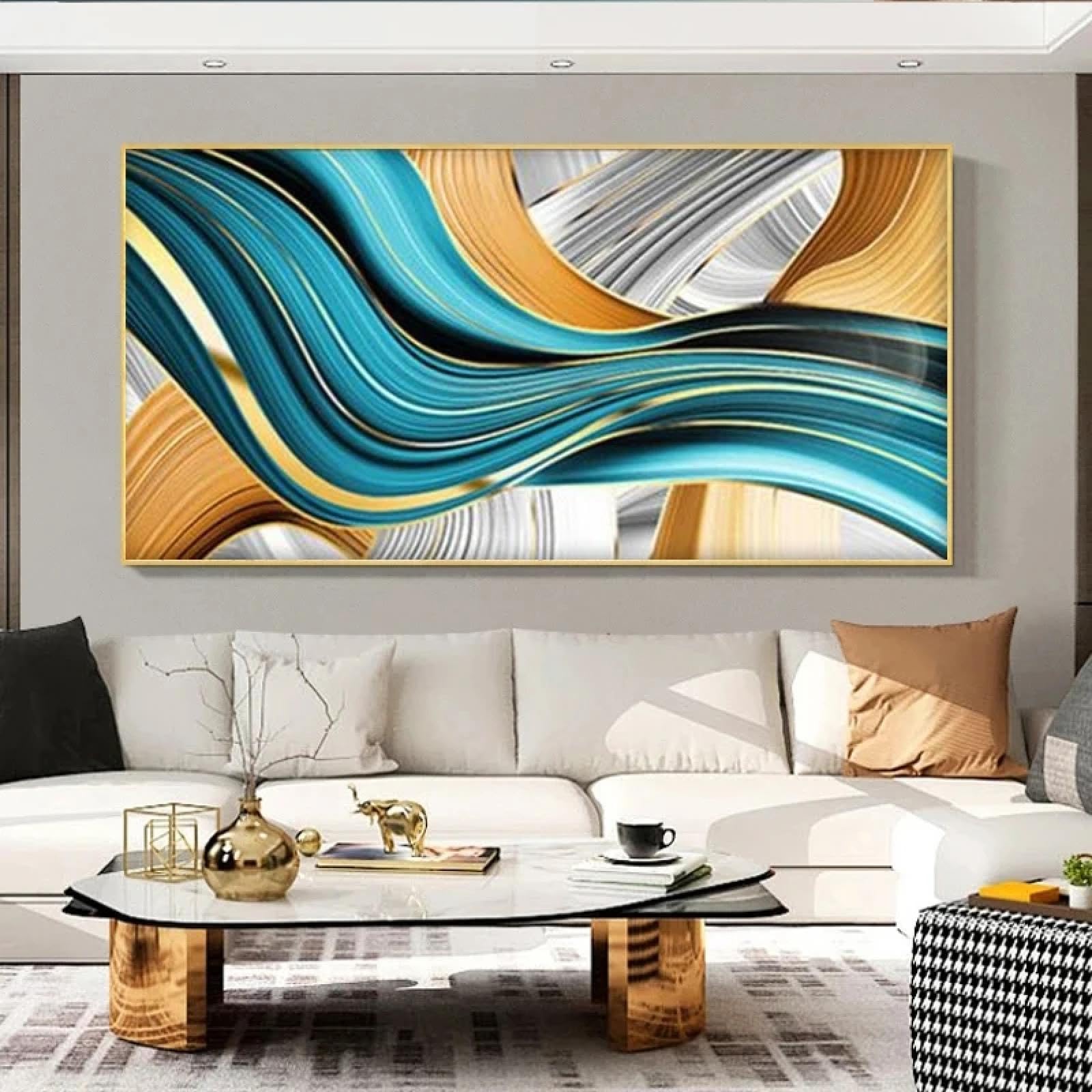 Impression d'images murales ruban abstrait pour grand mur - 8