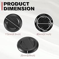 Vista 6 de 4 tapas de cubo de rueda y 2 tapones de drenaje de piso para Polaris RZR, cubierta de tapa central A & UTV PRO para accesorios Polaris RZR XP 1000