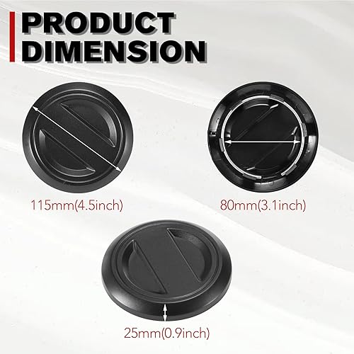 Miniatura 6 de 4 tapas de cubo de rueda y 2 tapones de drenaje de piso para Polaris RZR, cubierta de tapa central A & UTV PRO para accesorios Polaris RZR XP 1000