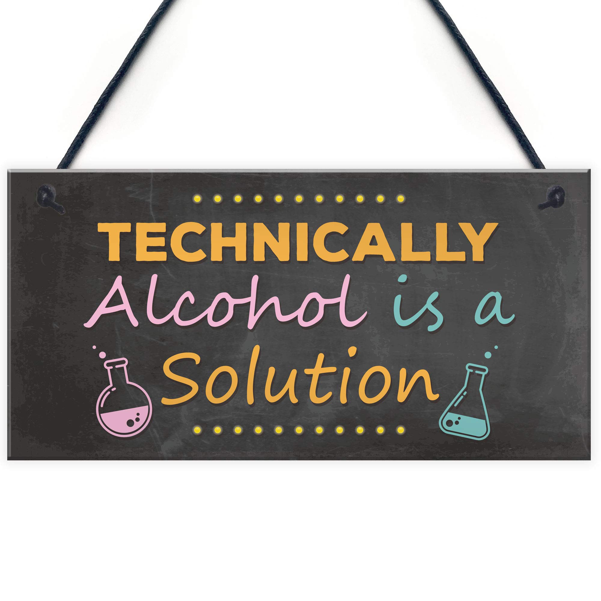 Red Ocean Neon Effect Funny Alcohol Gift Funny Sign For Bar Pub Garden Hanging Plaque