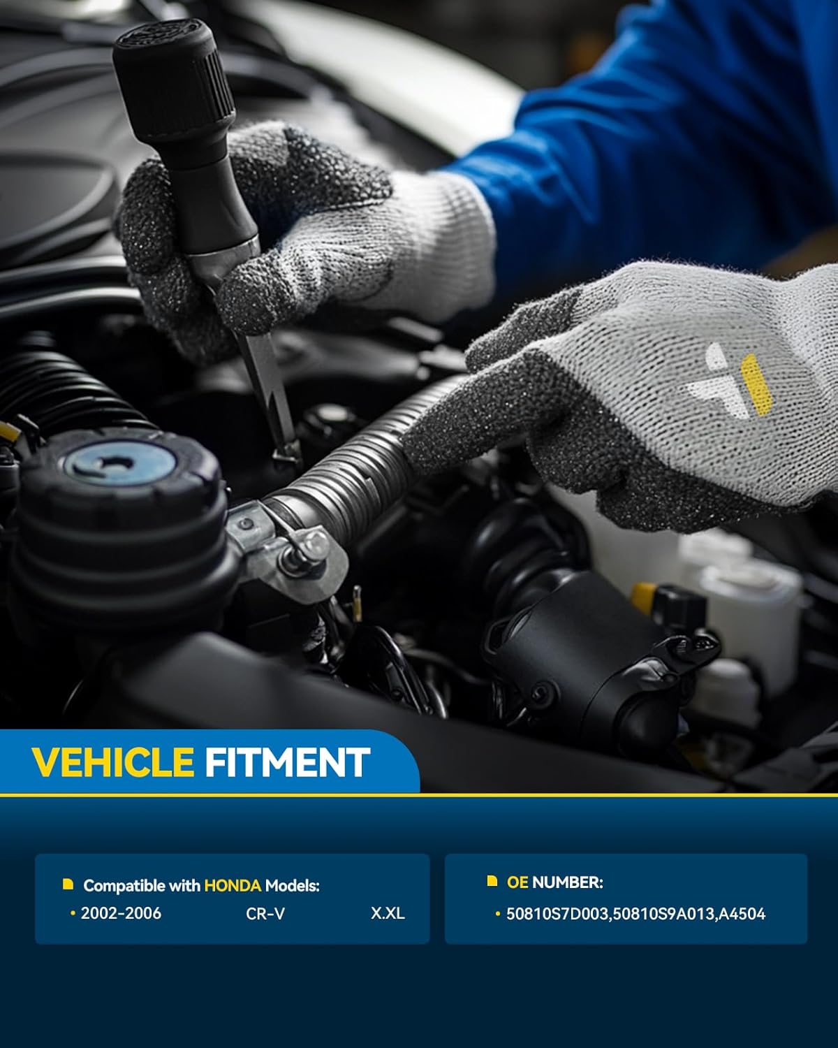 PHILTOP 4PCS Engine Motor Mount Compatible with Honda CR-V 2002-2006, Transmission Motor Mount Replacement Replace# A6597,A4504,A4506,A6596