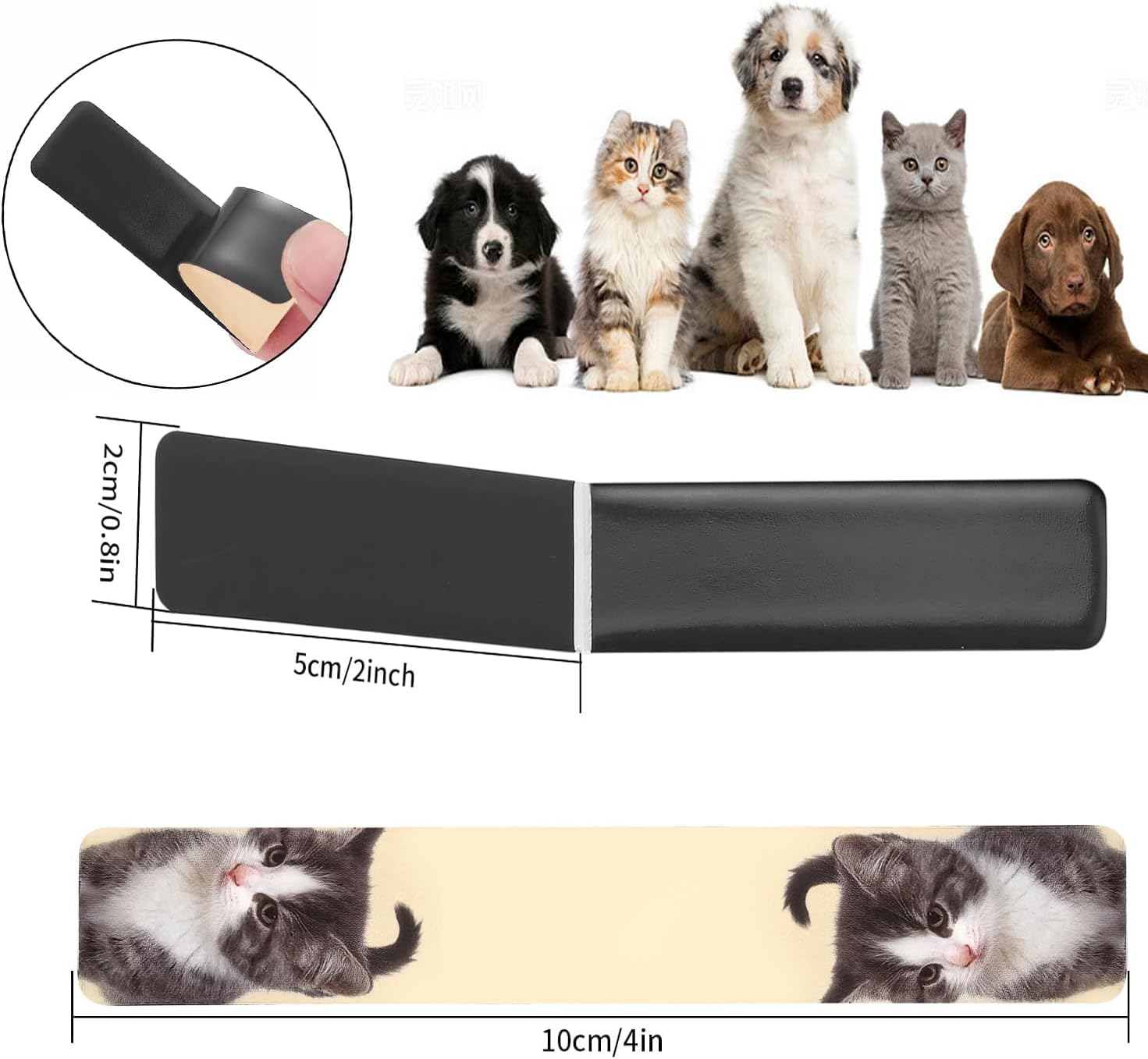 30 Magnetic Bookmarks, Cute Dogs Cats Page Markers Magnetic, Puppy Pets Animals Magnetics Page Clips Mark for Students Teachers Home Office Study Reading Mark - Image 3