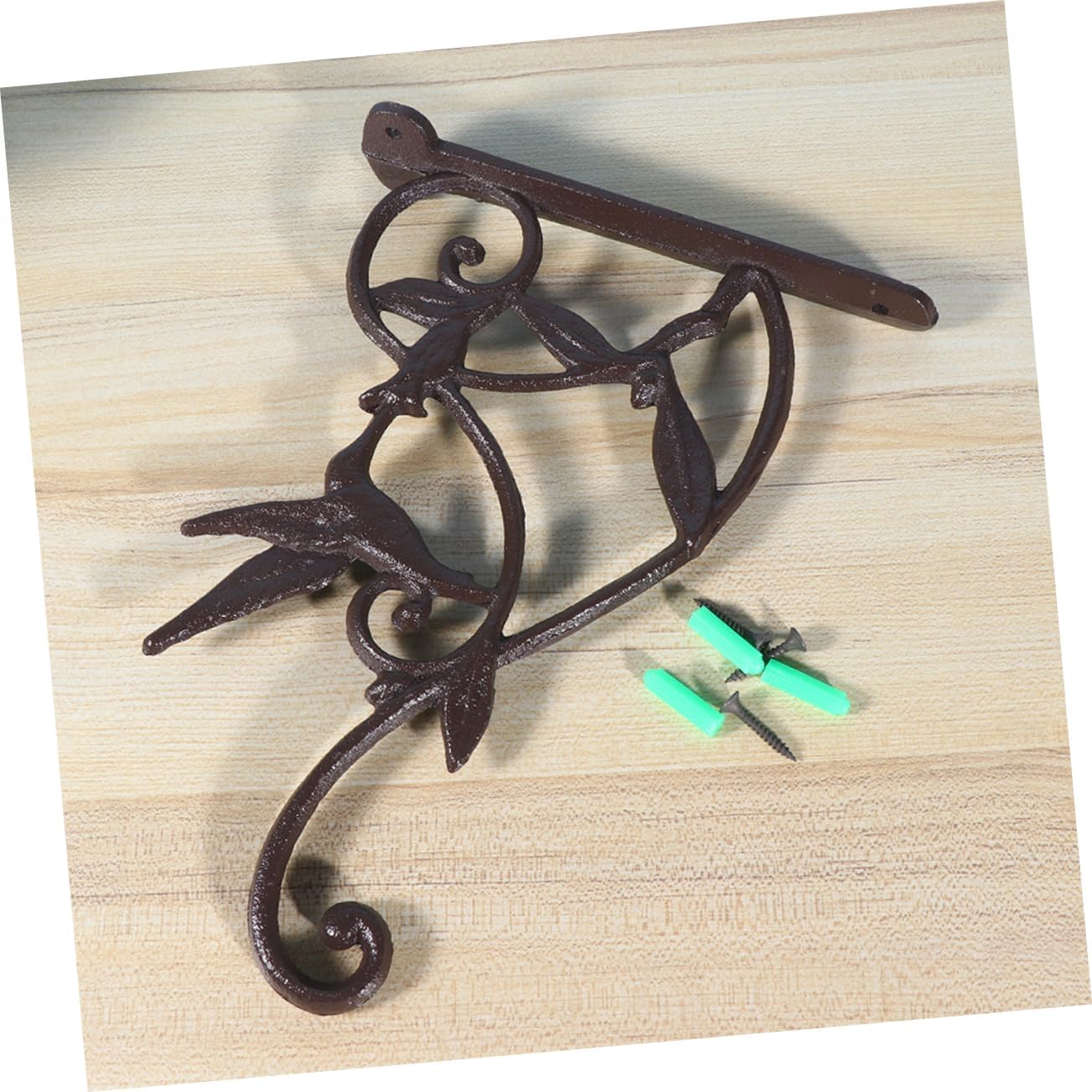 2pcs Iron Wrought Wall Baskets Bracket European Style Planter Hook Rack for Indoor Plants Decorative Hanging Pot Holder