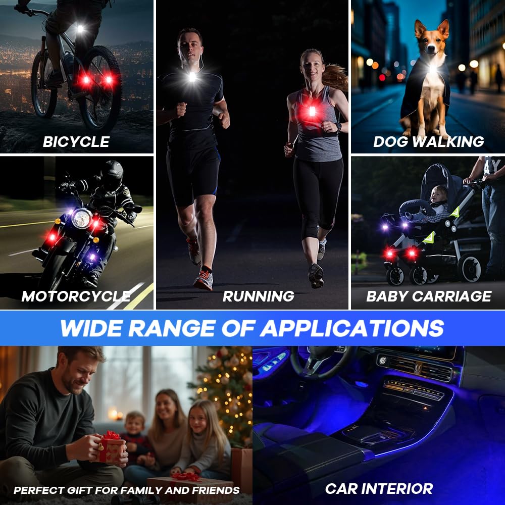 Lumières Stroboscopiques pour Drone, 8 Couleurs, étanches, Anti-Collision, avec télécommande, Stroboscope pour Drone, Chargement USB, pour Drone, Camion, Moto, vélo