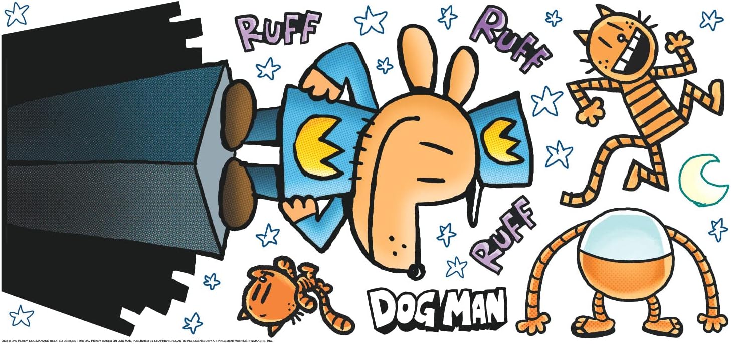 Dog Man and Friends Giant Peel and Stick Wall Decals
