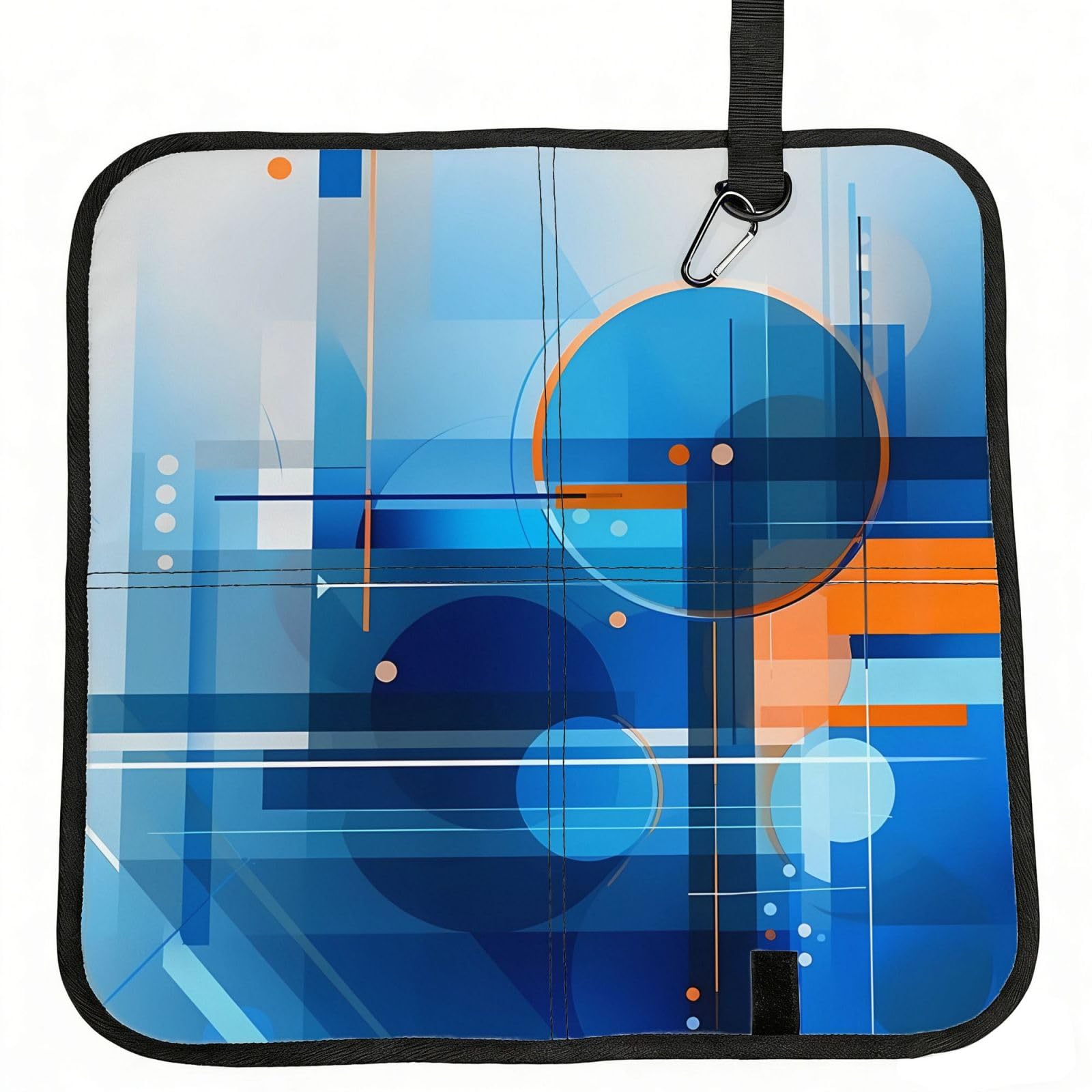 MROWYC numeric Printed Foldable Seat Cushion - Portable with Carabiner, for Stadium, Camping, Hiking