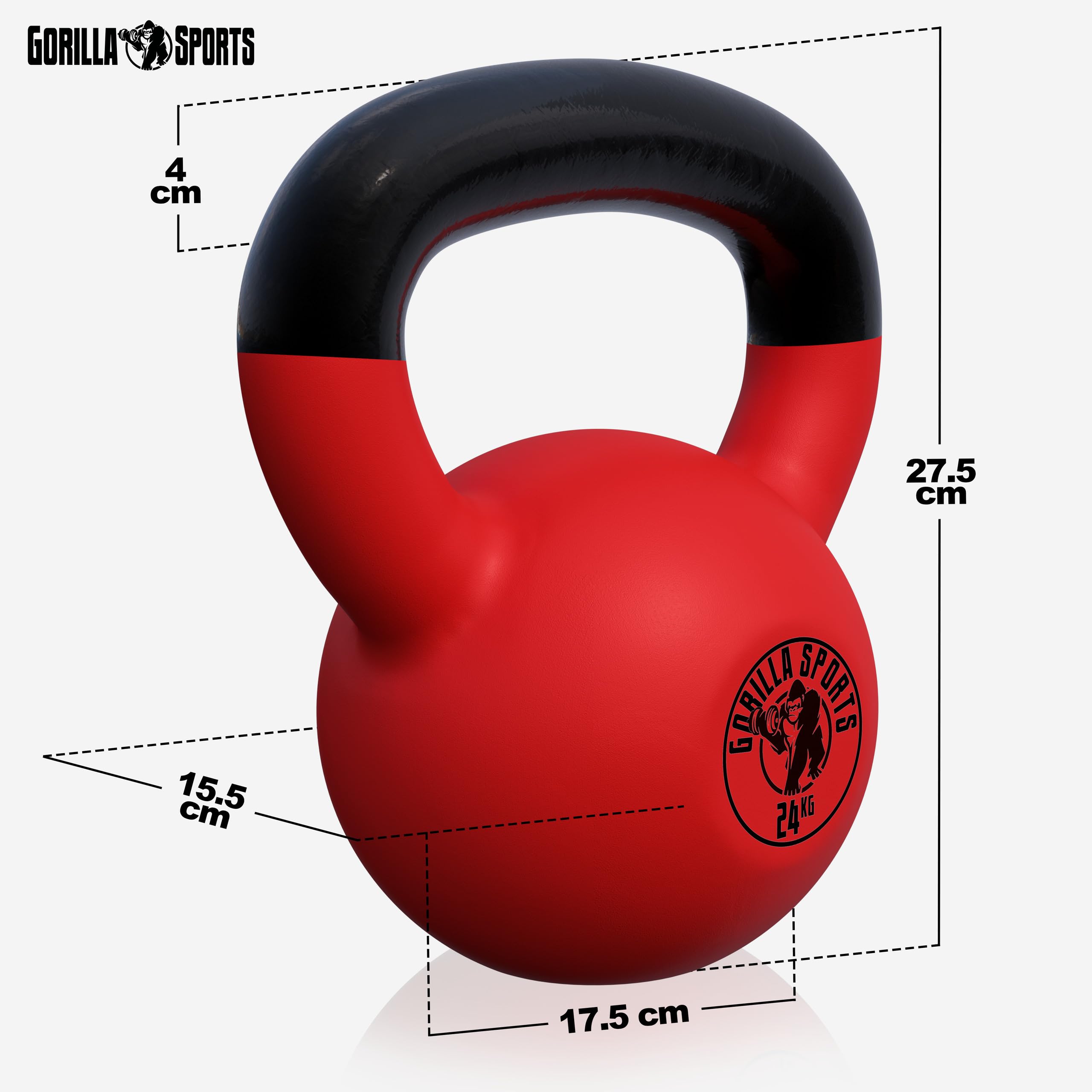 Kettlebell con revestimiento de goma | 2 KG - 32 KG