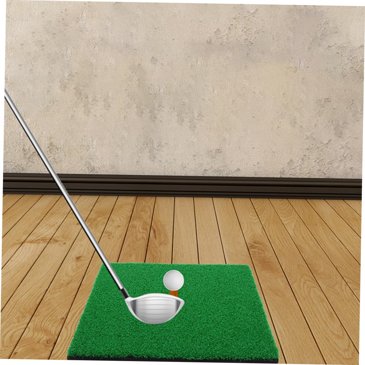 Kisangel Door Golf Putting Mat 30x30cm Realistic Turf Pad Golfs Training Aid Portable for Beginners Pros