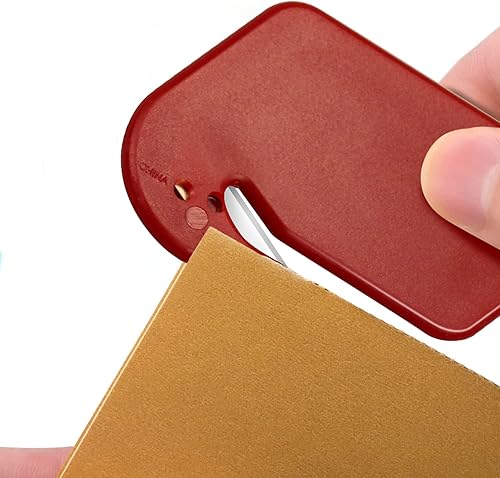 Miniatura 3 de Abridor de cartas paquete de 4 abridores de letras de plástico con hoja abridor de correo para sobre paquete corte de papel abridor de cartas seguro