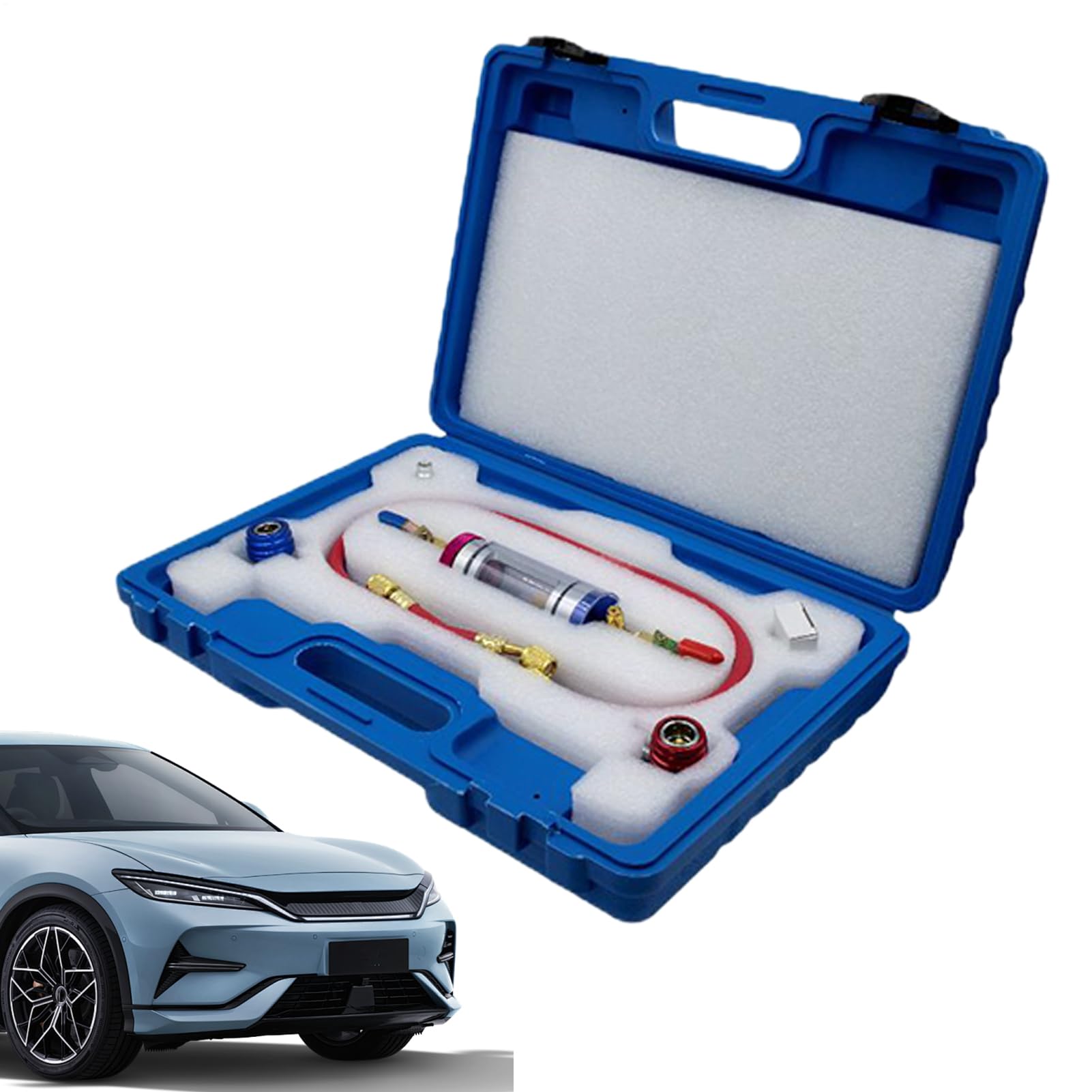 Probador AC Automotriz Herramienta para Prueba De Compresor, Filtración Y | Comprobador Refrigerante Climatizador Coche Filtro Impurezas Carga para Mayoría de Sistemas Air