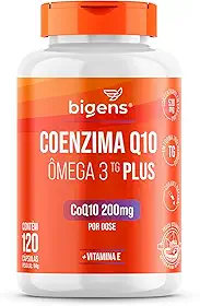 Coenzima Q10 200mg + Ômega 3 TG Plus + Vitamina E 120 Cápsulas Bigens (Unidade)