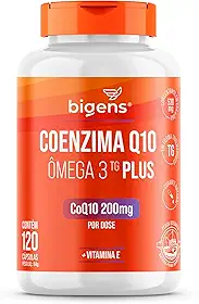 Coenzima Q10 200mg + Ômega 3 TG Plus + Vitamina E 120 Cápsulas Bigens (Unidade)