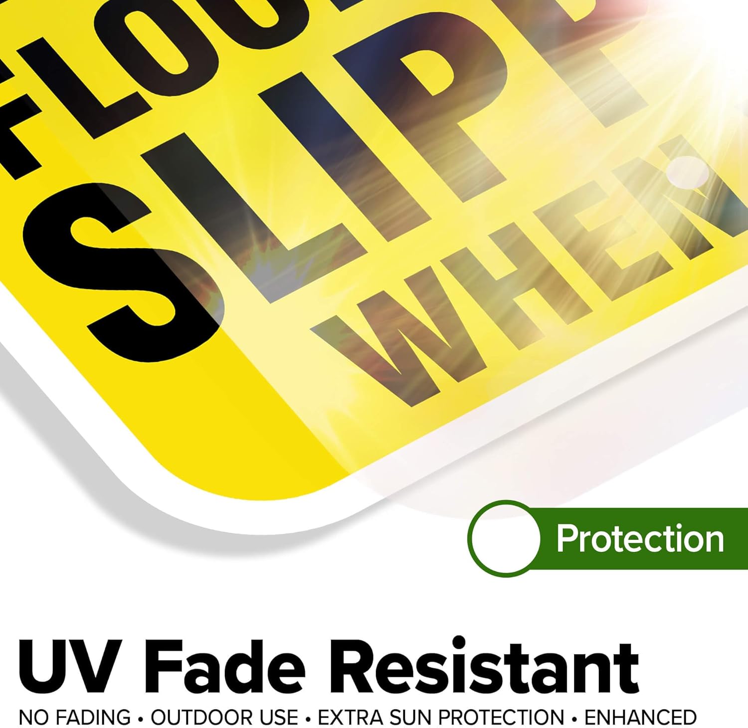 Caution Slippery When Wet Sign, 12"x18" Aluminum, Fade Resistance, Indoor/Outdoor Use, USA MADE By My Sign Center