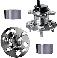 Vista 60 de Detroit Axle - Kit de suspensión de 14 piezas para Jeep Liberty 2006-2007, 2 cubos de rodamiento de ruedas, 2 brazos de control superior, 2 rótulas