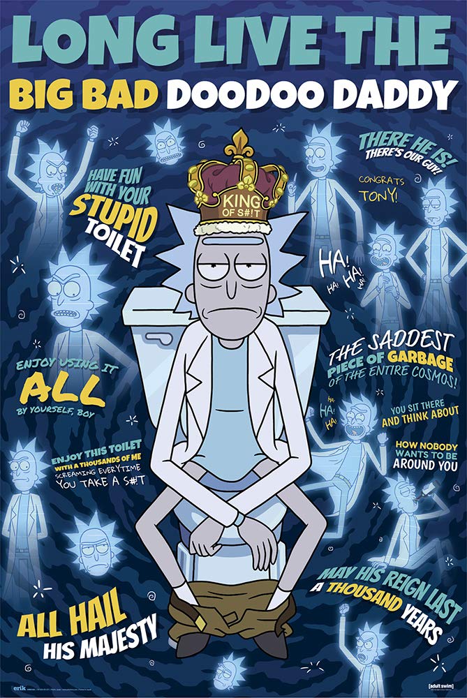POSTER STOP ONLINE Rick And Morty - TV Show Poster (Season 4 - Long Live The Big Bad DooDoo Daddy) (Size 24 x 36)