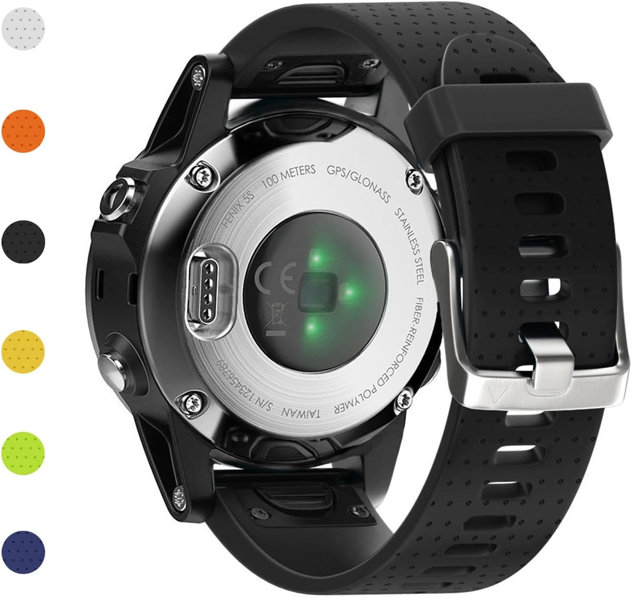 Fashioneey Compatible for Garmin Fenix 5S Band,Quick Release 20mm Silicone Smart Watch Replacement Strap Compatible for Garmin Fenix 5S