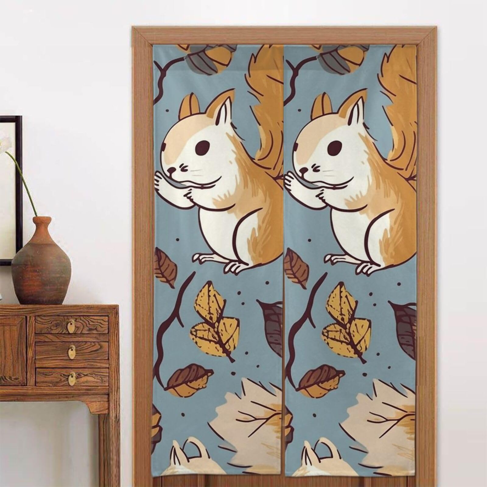 Rideau occultant thermique pour porte de chambre à coucher 1 panneau 86x142 cm