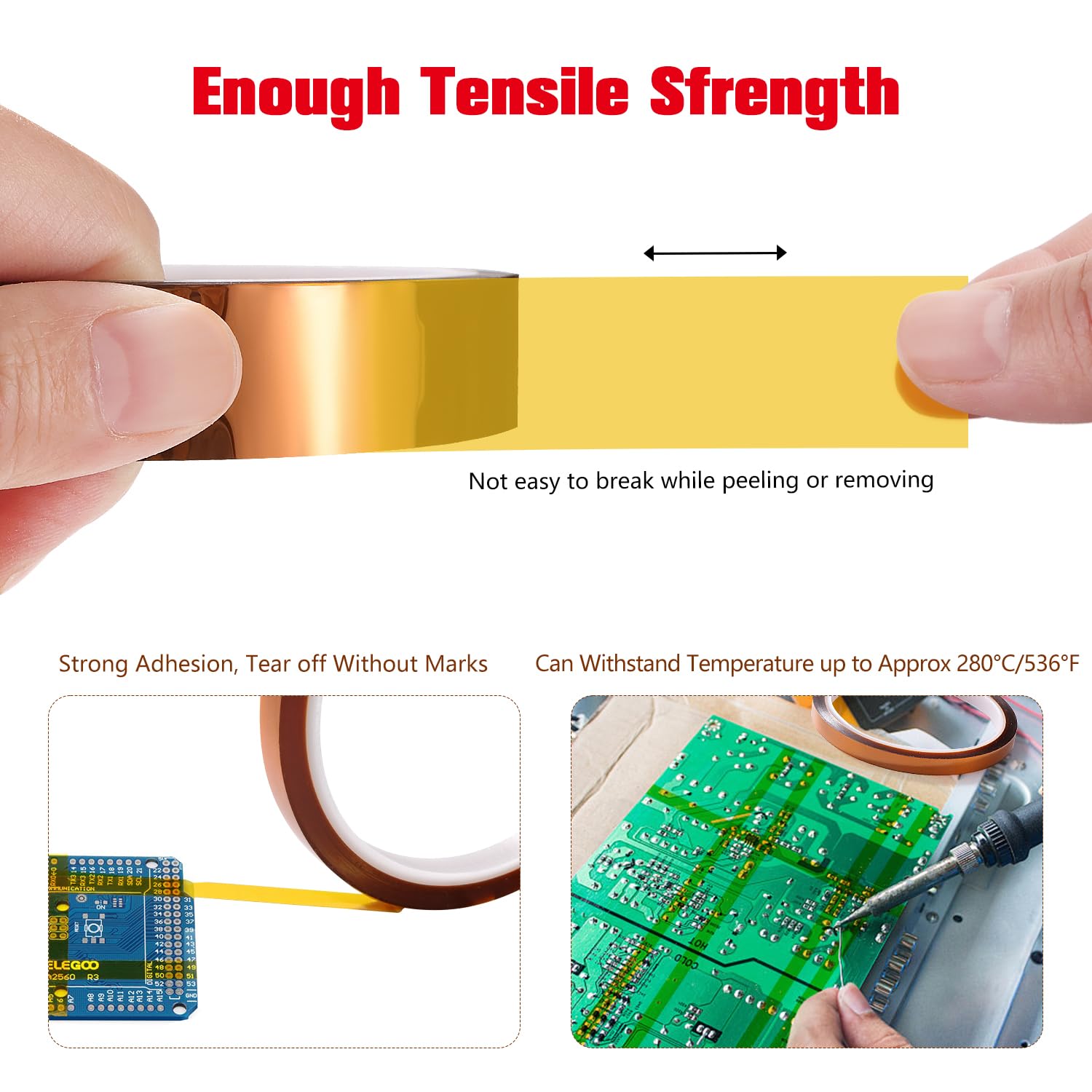 YIXISI 18mmx33m High Temperature Tape, Kapton Tape, Polyimide Tape, Sublimation Tape, Thermal Transfer Tape - Image 4