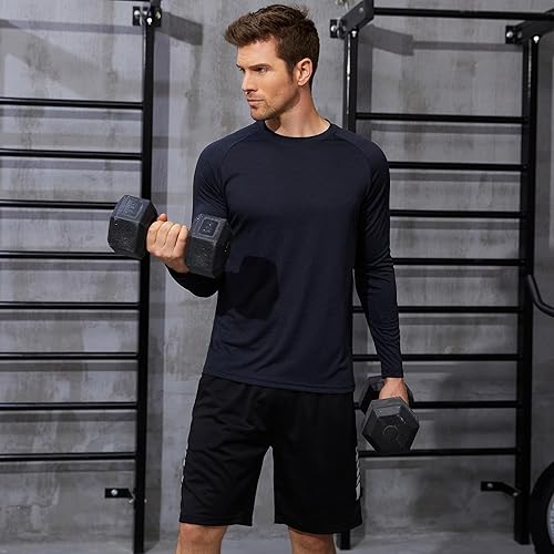 Miniatura 2 de CE' CERDR Long Sleeve Tee Shirts for Men - Quick Dry Moisture Wicking Sun Protection Long Sleeve T-Shirt for Workout Running