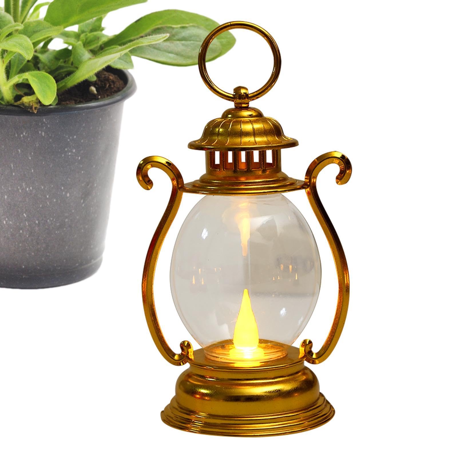 Lampe de table LED rétro rechargeable, 3 modes d'éclairage, lumière d'ambiance vintage de bureau, lanternes portables, lampe de camping suspendue