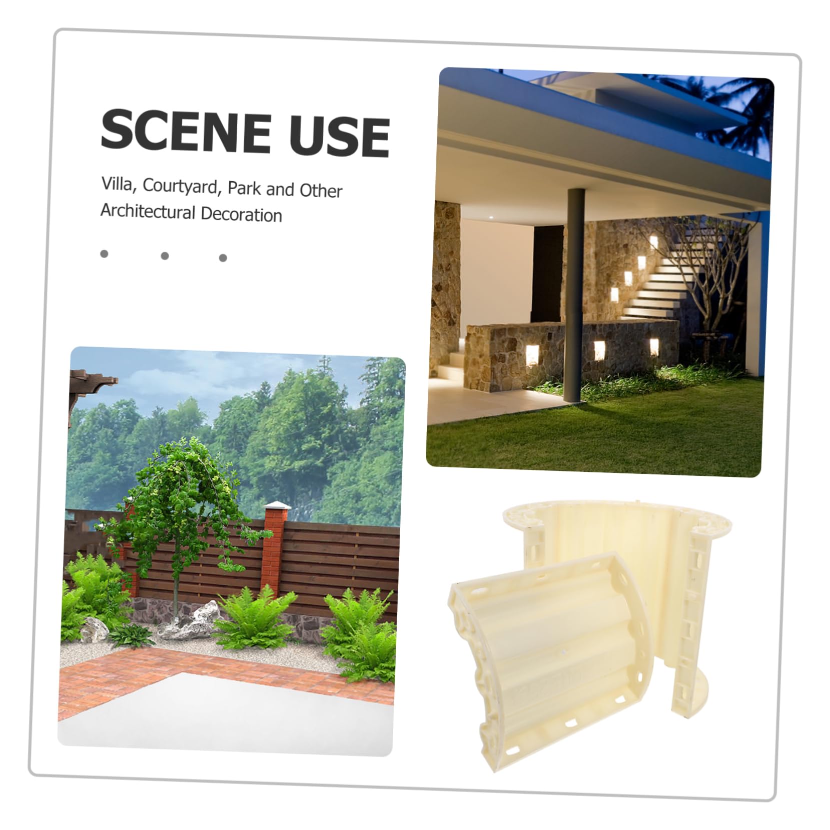 UKCOCO Römische Säulenform Betongussform aus Abs Kunststoff Einfache Anwendung und Zeitsparend Cement Mold für Garten und Villa im Eleganten Europäischen Design