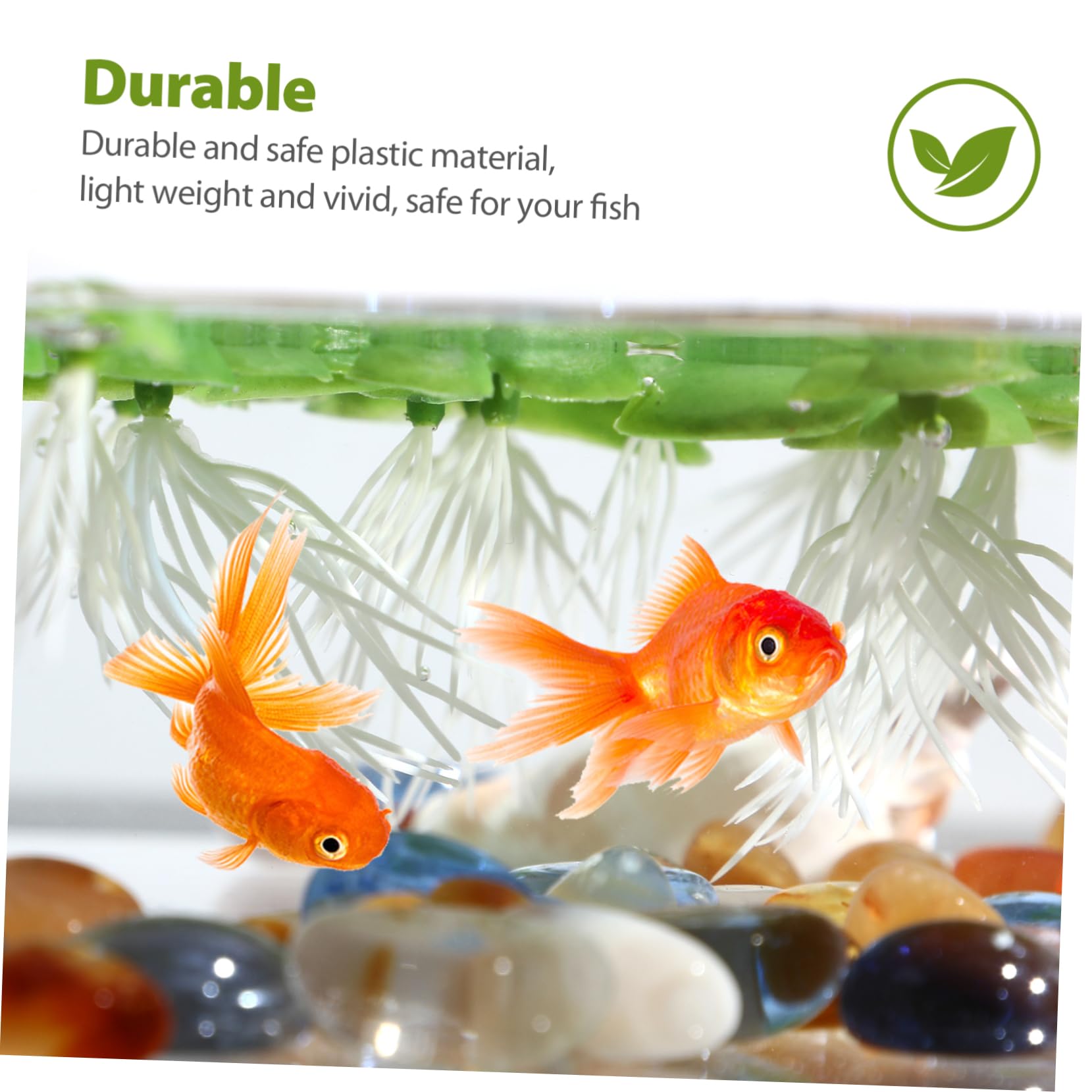 4paquetes Planta Acuática Simulada De Lenteja Artificial para Decoración De Acuarios Flores De Plástico Verde Flotantes para Tanques De Peces