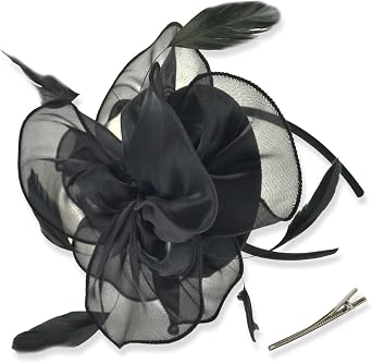 AQOKKA Women Fascinators Hats Flower Fascinators with Headband and Clip Tea Party Headwear for Women and Girls