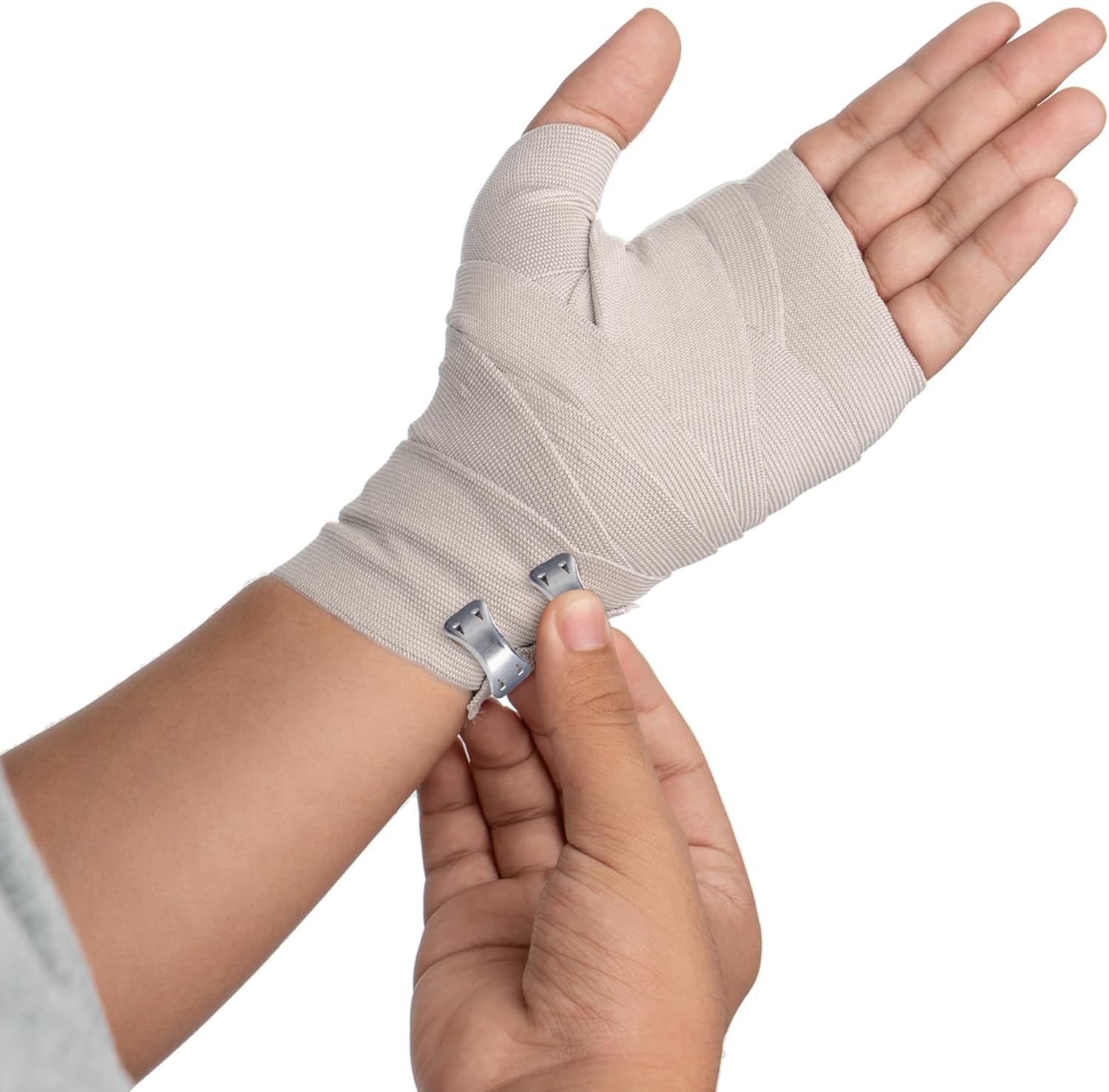Elastic Bandage Wrap, 2 in x 15 ft Stretch, Reusable Body Compression Bandage Wrap for Wrists, Elbow, Knees, Ankles & Feet (50)