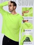 1 or 3 Pack Men's UPF 50+ Fishing Shirts Long Sleeve UV Sun Protection Hoodie Hiking Rash Guard Fishing Outdoor Running