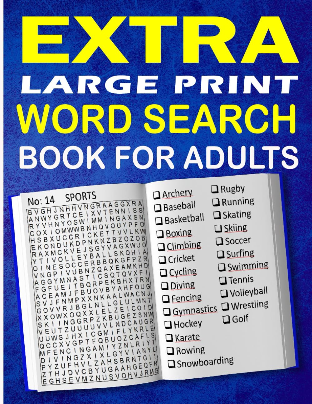Extra Large Print Word Search Book For Adults: Wordsearch Puzzles for Adults, Seniors & Elderly