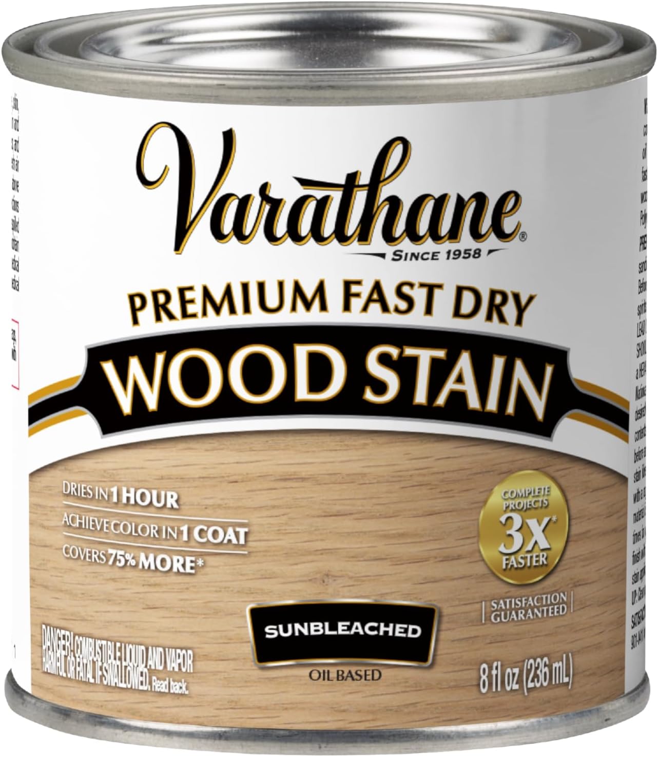 Rust-Oleum Varathane 262030 Premium Fast Dry Wood Stain, Sunbleached, (Half Pint/236ml)