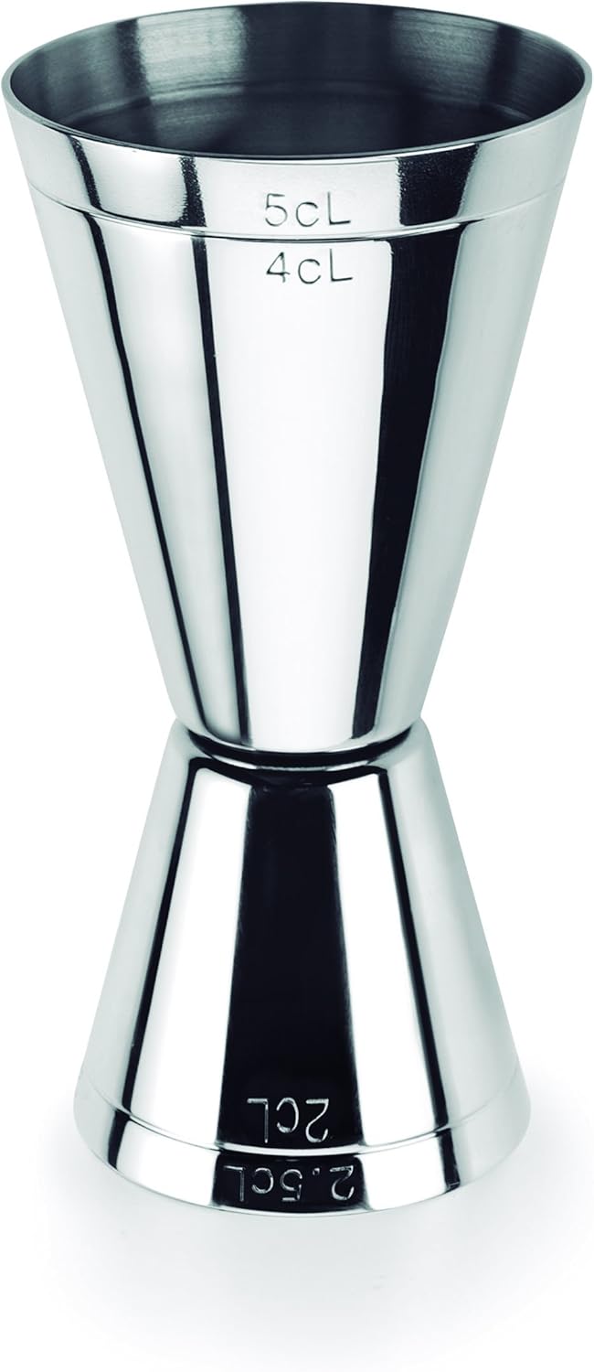 LACOR Dual Jigger 2 / 4Cl-2.5 / 5Cl, Stainless Steel, Grey, 9.7x4x9.7 cm