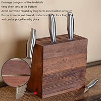 Vista 5 de Bloque de cuchillos Retro Madera Sólida Soporte de Cuchillo Capacidad de Bloque de Cuchillos Cocina Colocación Multifuncional Bloque Universal
