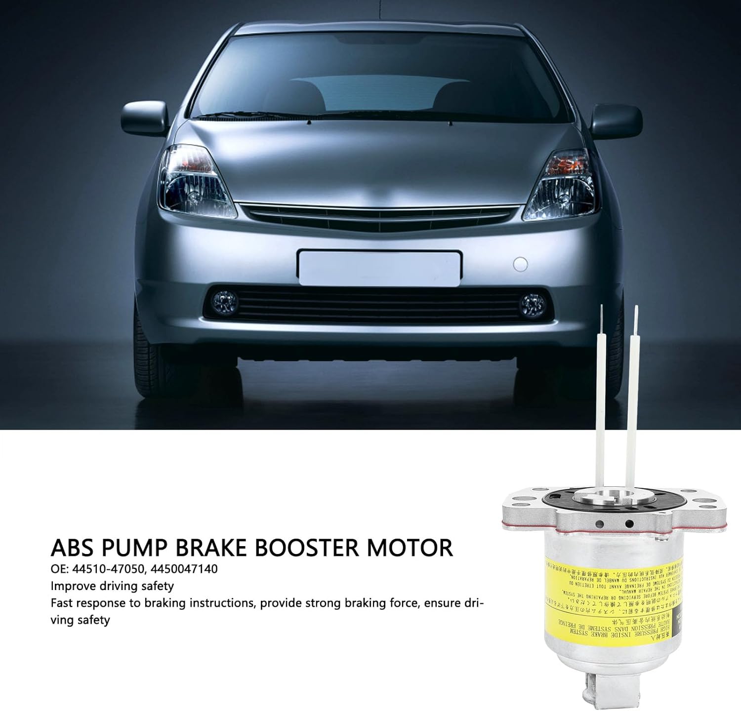 Brake Pump Actuator Motor, ABS Pump Brake Booster Motor 44510‑47050 Anti Lock Brake System Pump Motor