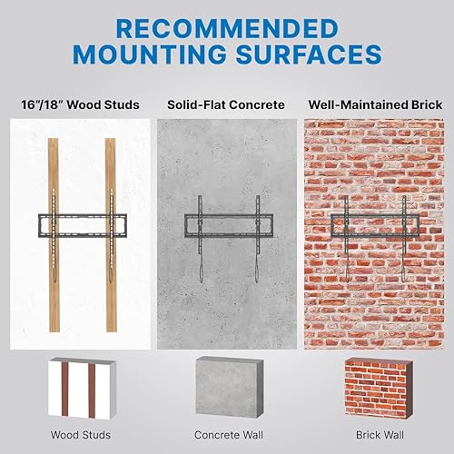 Miniatura 7 de Vanco Soporte de pared inclinable para TV con soporte de pared para TV, perfil delgado, compatible con VESA, soporte de TV inclinable de 600 x 400 o