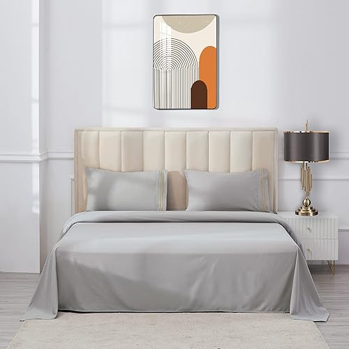 Miniatura 2 de WODFAMY Juego de sábanas de microfibra tamaño King, extra suaves y profundas, sábanas de hotel de lujo, transpirables y refrescantes, sin arrugas,