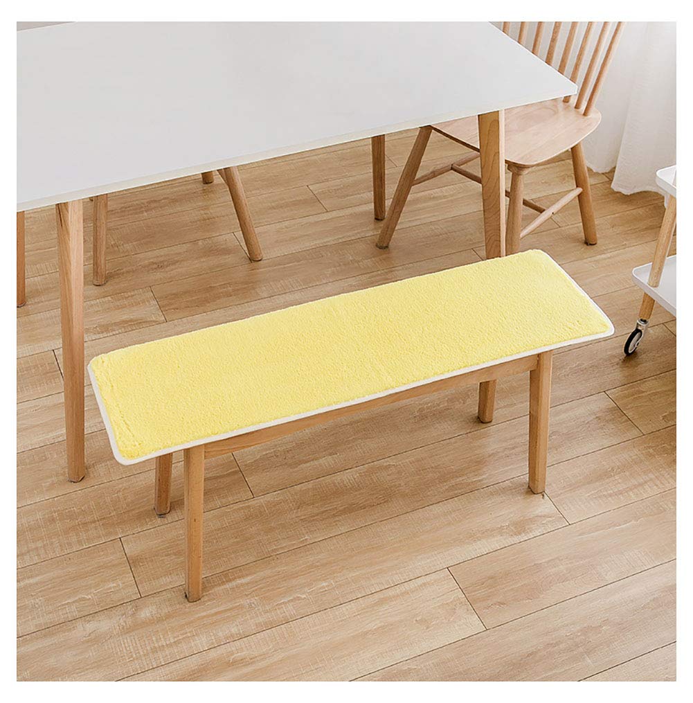 Coussin pour banc de jardin wangk assise confortable jaune 120cm