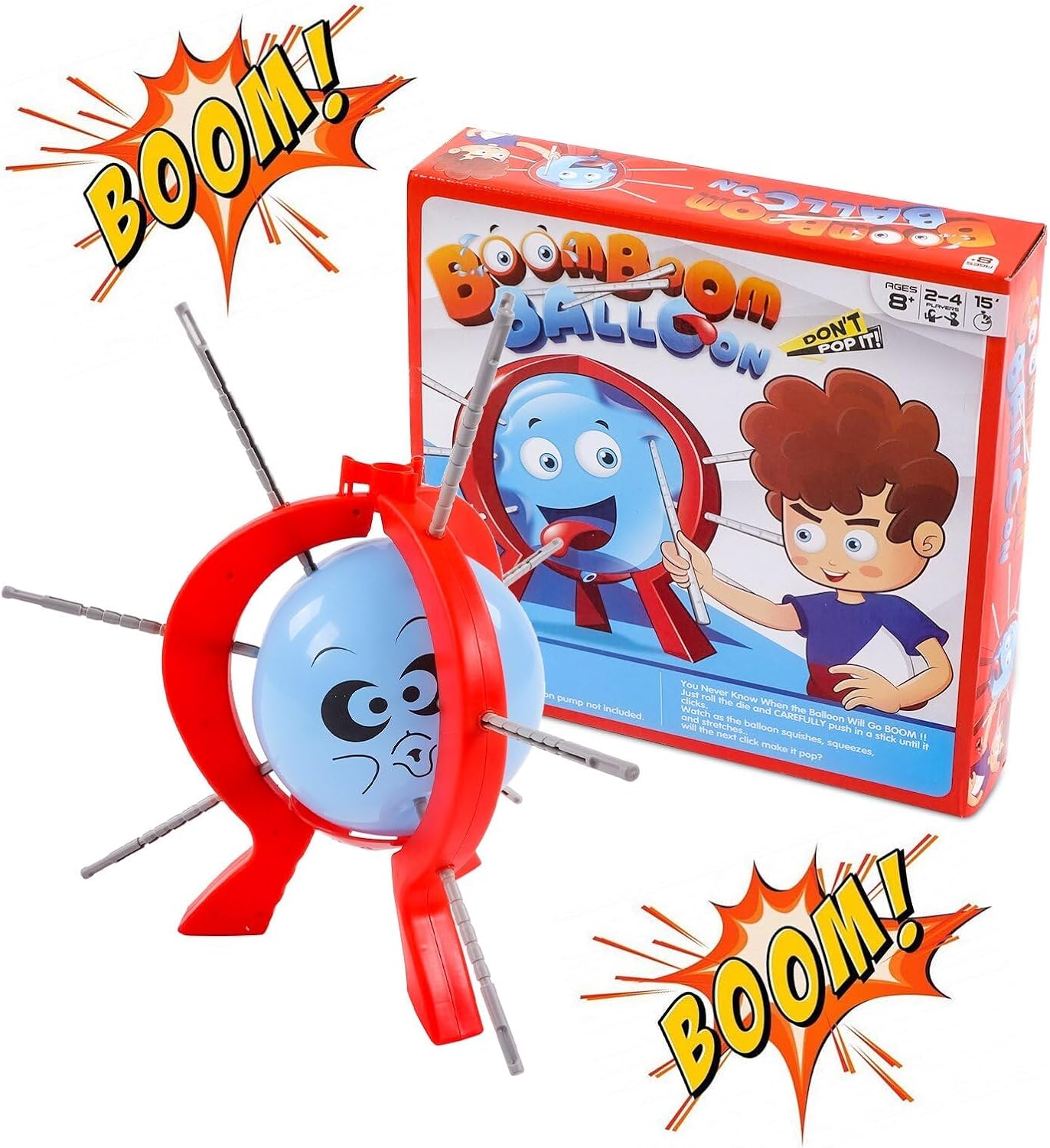 Balloon Blast Party Game Set, Balloon Pop Game, Interactive Table Toy for Family Gatherings, Holiday Party