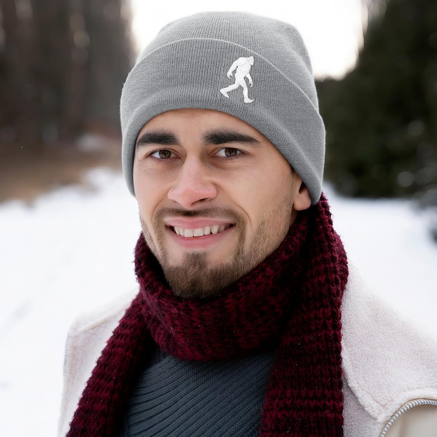 Sasquatch Gifts Bigfoot Hat Embroidery Sasquatch Hats for Men,Big Foot Sasquatch Cap Trucker Hat for Dad Husband Grandpa - Image 5