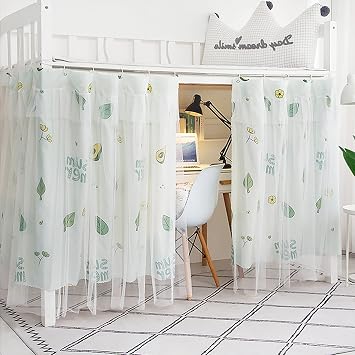 Bedroom Bed Curtain, Blackout Blindfold, Bunk Bed Curtain, Stylish, For Students, Dorms, Lower Bed, Room Divider Curtain, Thermal Insulation, Dust Prevention, Home, Decor, Unisex, Easy