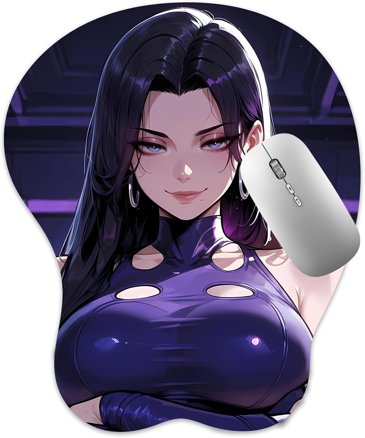 3D Mouse Pad, Oppai Mousepad with Soft Gel Wrist Rest Anime Manga Gaming Boob pad Anti-Slip Mouse Mat, Psylock