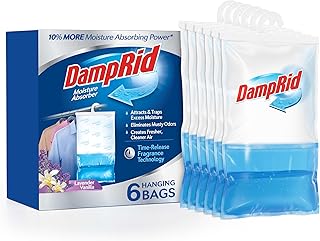 DampRid Lavender Vanilla Hanging Moisture Absorber, 15.4 oz., 6 Pack