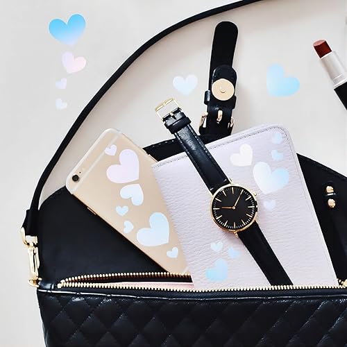 Miniatura 6 de 114 calcomanías holográficas en forma de corazón que brillan en la oscuridad, calcomanías de pared para adolescentes, perfectas para decoración de