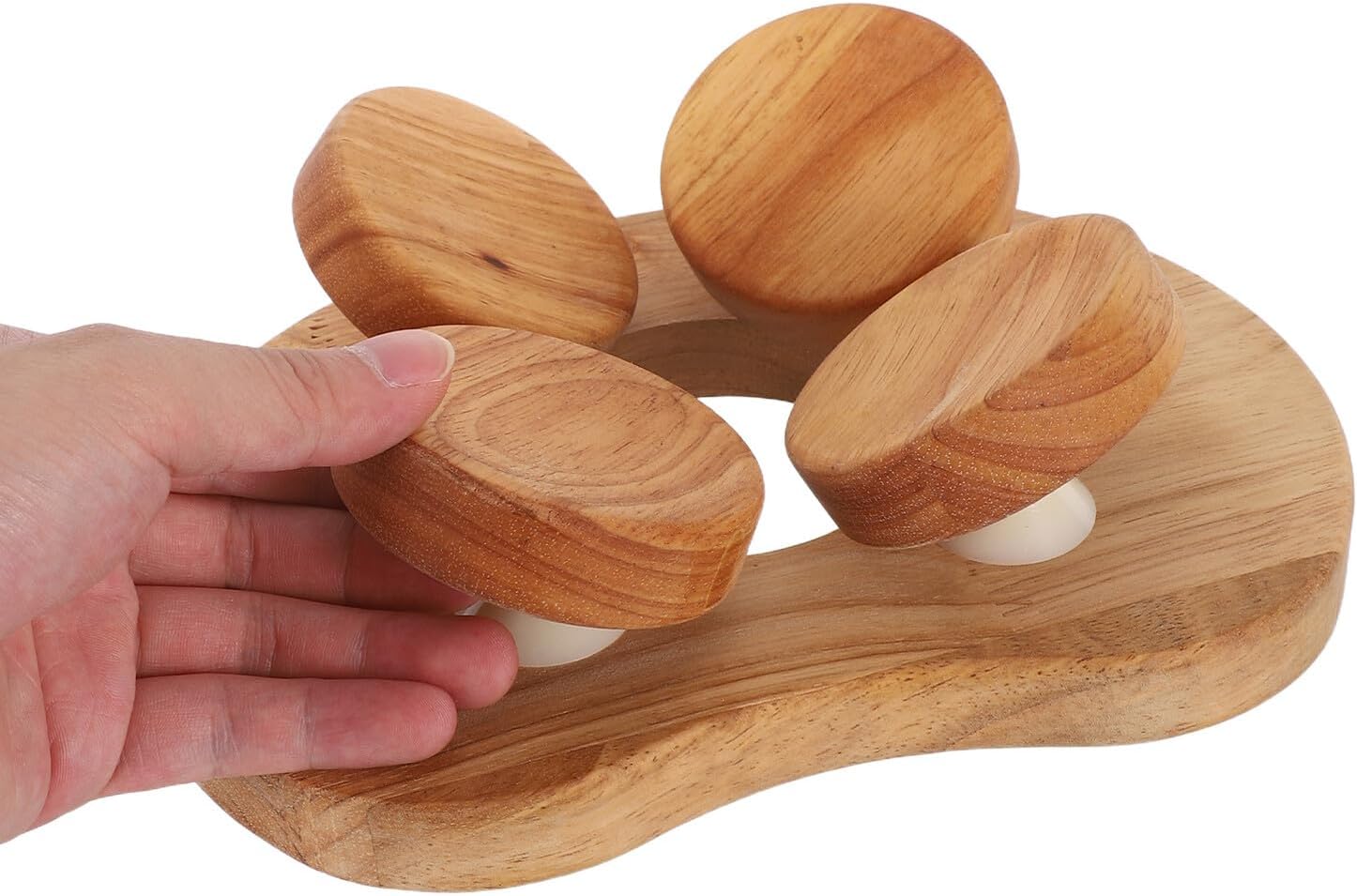 BESTonZON Wooden Sauna Backrest Lumbar Support Pillow for Steam Room Spa Ergonomic Lower Back Cushion Sauna Accessory for Relaxation and Comfort