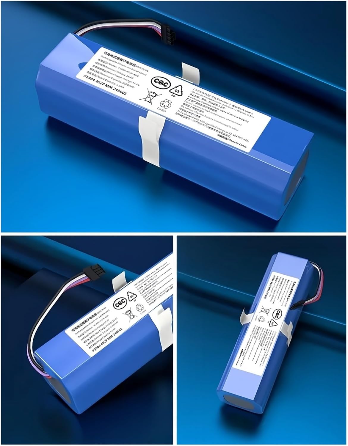 Robot Vacuum Cleaner Battery Pack, Compatible With Qihoo, 360 X90 X95 S9, Compatible With Eufy, Robovac L70, 14.8V，Clean The Parts(9800mah)