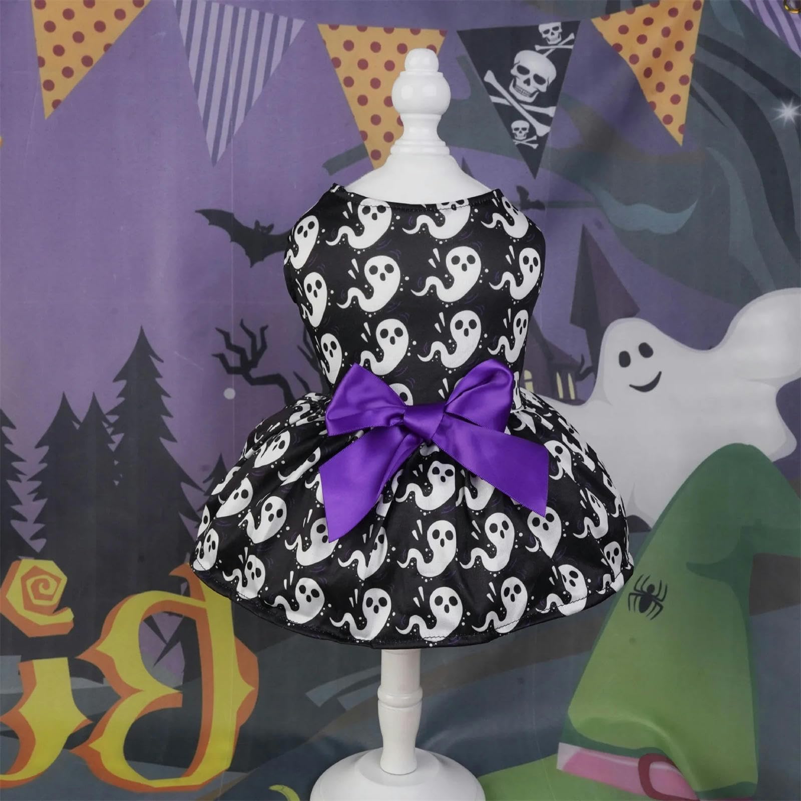Vestiti per Cani Abiti per Animali Domestici Halloween Forniture per Animali Domestici Scapa per Cani Scapa per Cani da Cane-Fantasma-XL
